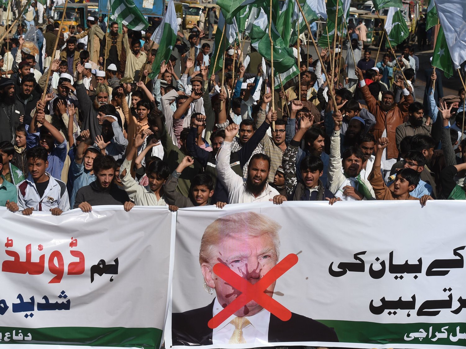 Pakis Hit the Streets Lashing Out at Trump