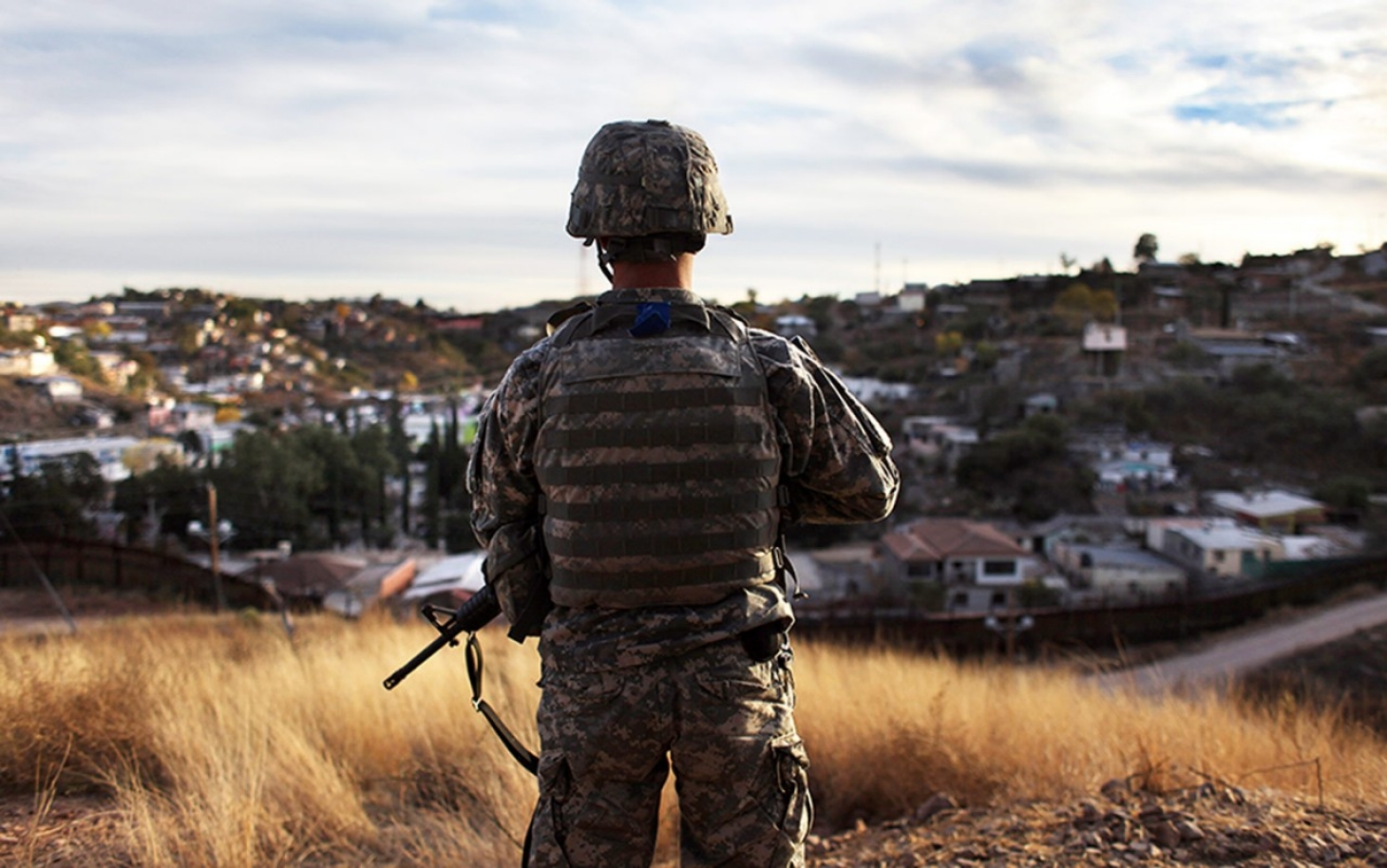 Image result for photos of military at the us border